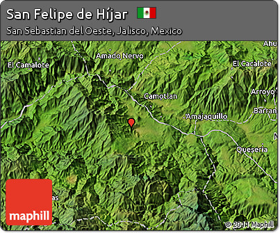 Satellite 3D Map of San Felipe De Híjar