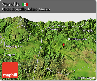 Satellite 3D Map of Saucillo