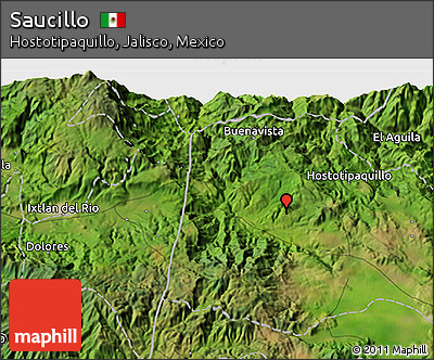 Satellite 3D Map of Saucillo