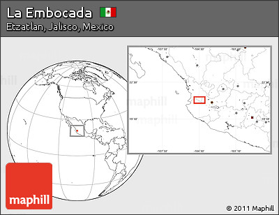 Blank Location Map of La Embocada