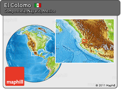 Physical Location Map of El Colomo