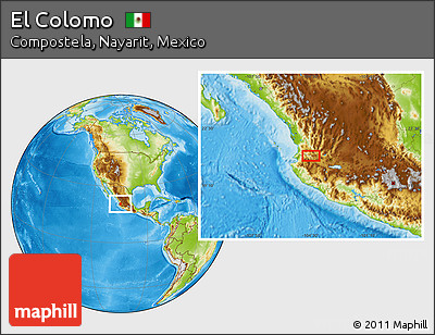 Physical Location Map of El Colomo