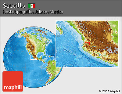 Physical Location Map of Saucillo