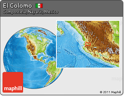 Physical Location Map of El Colomo