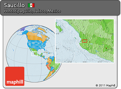 Political Location Map of Saucillo