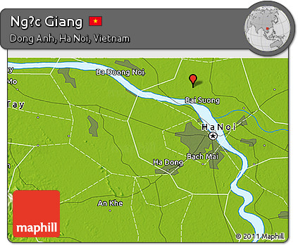 Physical 3D Map of Ngọc Giang