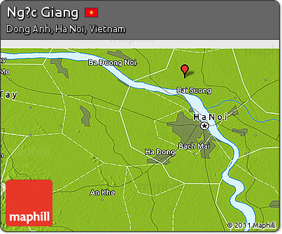 Physical 3D Map of Ngọc Giang
