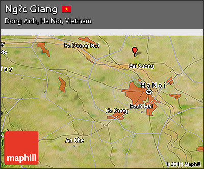 Satellite 3D Map of Ngọc Giang