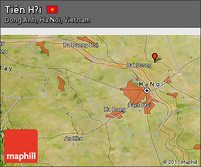 Satellite 3D Map of Tiên Hội