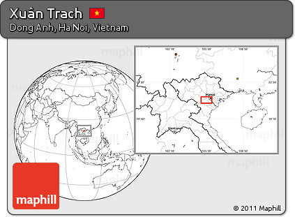 Blank Location Map of Xuân Trach