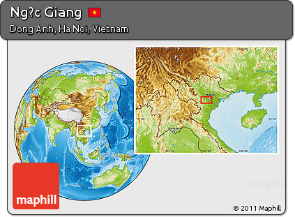 Physical Location Map of Ngọc Giang