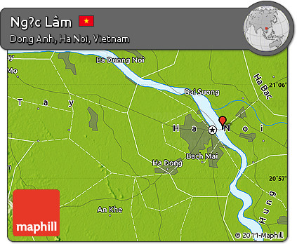 Physical Map of Ngọc Lâm