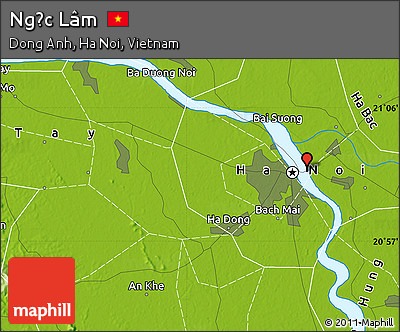 Physical Map of Ngọc Lâm