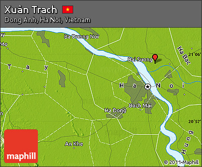 Physical Map of Xuân Trach