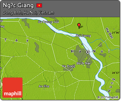 Physical Map of Ngọc Giang
