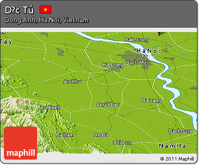 Physical Panoramic Map of Dục Tú