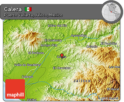 Physical 3D Map of Calera