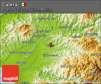 Physical 3D Map of Calera
