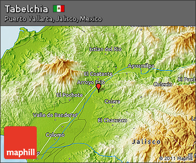 Physical 3D Map of Tabelchia