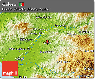 Physical 3D Map of Calera