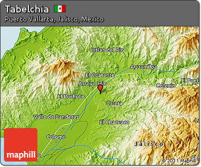 Physical 3D Map of Tabelchia