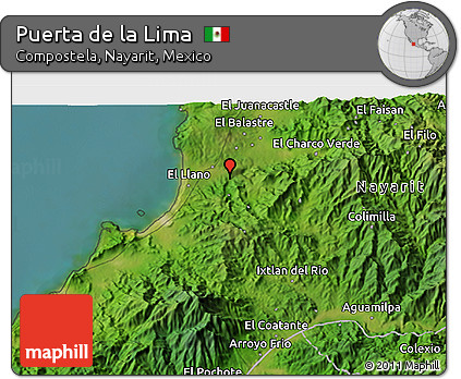 Satellite 3D Map of Puerta De La Lima