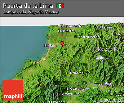 Satellite 3D Map of Puerta De La Lima
