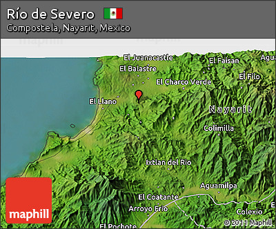Satellite 3D Map of Río De Severo
