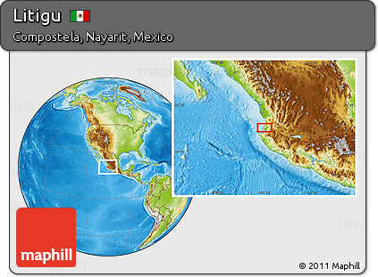 Physical Location Map of Litigu