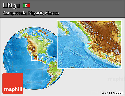 Physical Location Map of Litigu