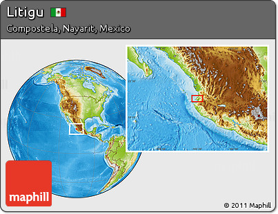 Physical Location Map of Litigu