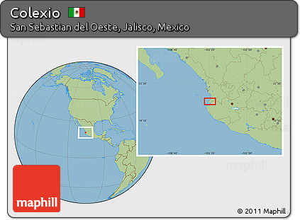 Savanna Style Location Map of Colexio