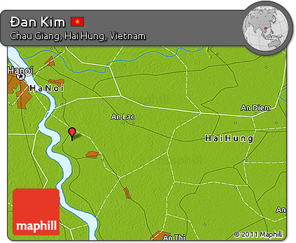 Physical 3D Map of Ðan Kim