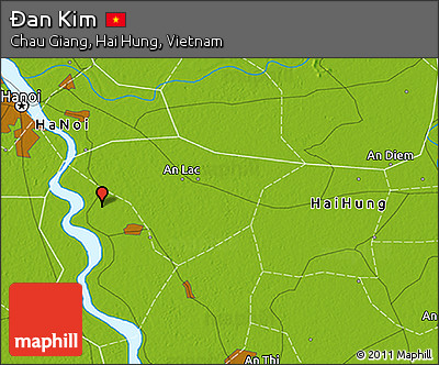 Physical 3D Map of Ðan Kim