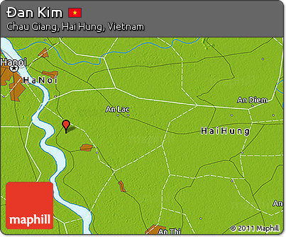 Physical 3D Map of Ðan Kim