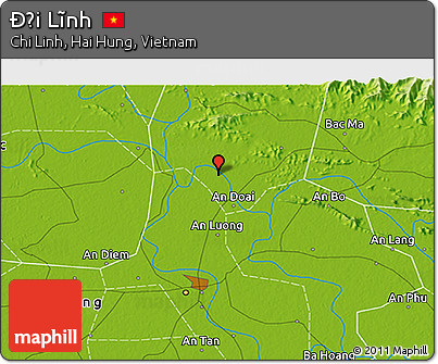 Physical 3D Map of Ðối Lĩnh