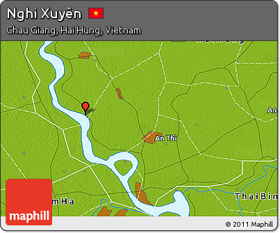 Physical 3D Map of Nghi Xuyên