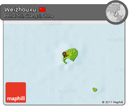 Physical 3D Map of Weizhouxu