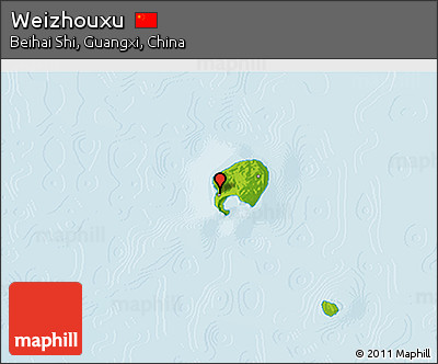 Physical 3D Map of Weizhouxu