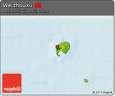 Physical 3D Map of Weizhouxu