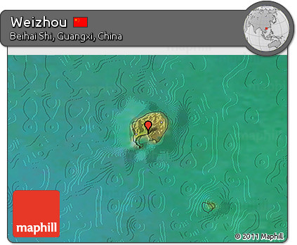 Satellite 3D Map of Weizhou