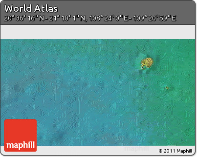 Satellite 3D Map of the Area around 20° 53' 8" N, 108° 52' 30" E