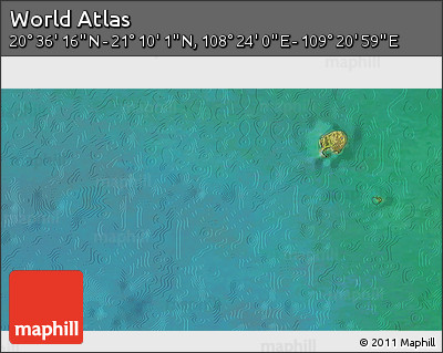 Satellite 3D Map of the Area around 20° 53' 8" N, 108° 52' 30" E