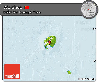 Physical Map of Weizhou