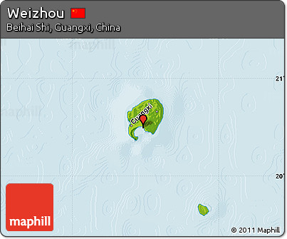 Physical Map of Weizhou