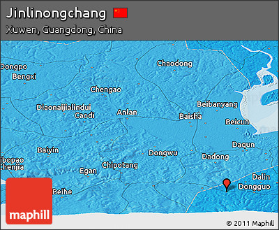 Political Panoramic Map of Jinlinongchang