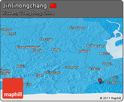 Political Panoramic Map of Jinlinongchang