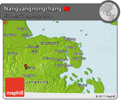Physical 3D Map of Nanguangnongchang