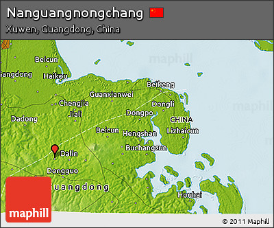 Physical 3D Map of Nanguangnongchang