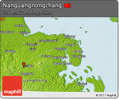 Physical 3D Map of Nanguangnongchang